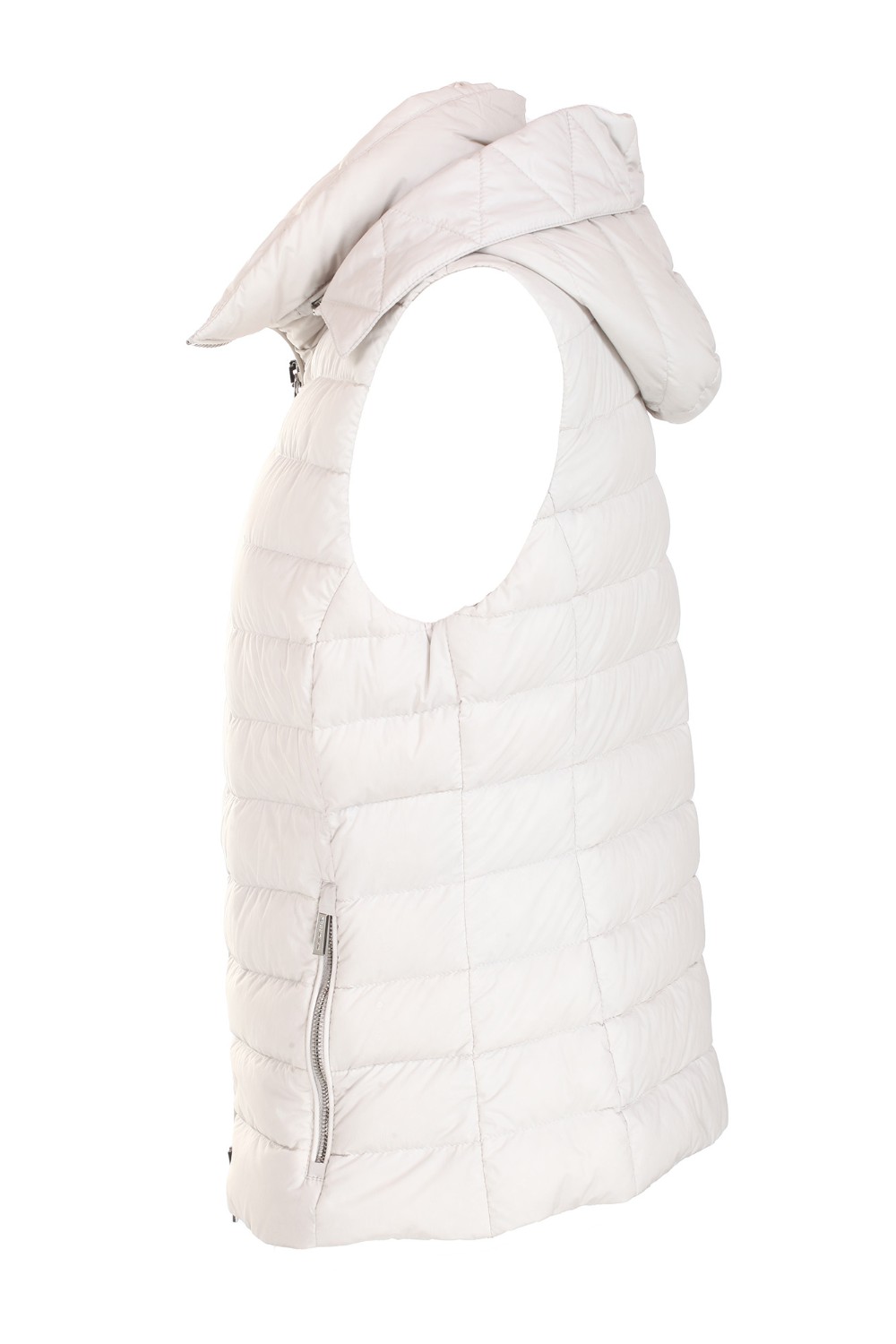 shop MOORER Saldi Gilet: Moorer Gilet piumino "TINNARI S3"  media lunghezza.
Ha un pratico cappuccio staccabile. 
Chiusura centrale con zip in metallo.
Tasche chiuse con zip. 
Vestibilità regolare.
Composizione: 95% Poliammide 5% Poliuretanica.
Fabbricato in Italia.. TINNARI S3-IVORYU0119 number 148134